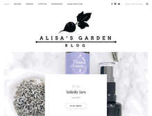 Tablet Screenshot of alisasgarden.com